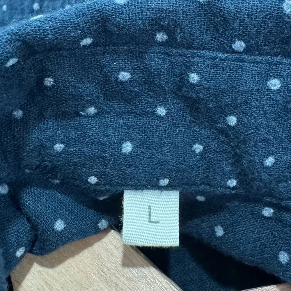 Koike‎ Barcelona Men Cotton Polka Dot Shirt Size Large